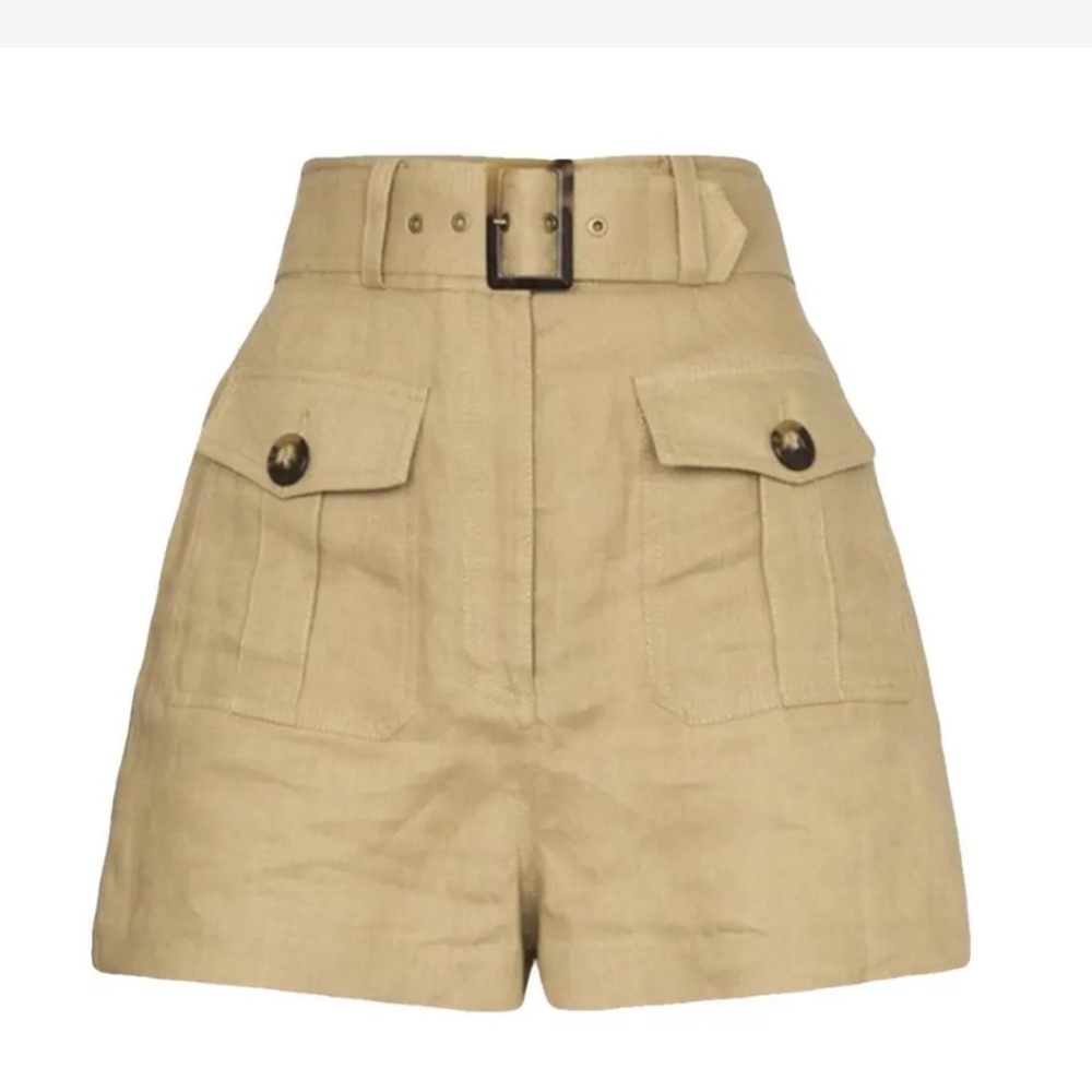 Zimmermann Beige Cargo Shorts